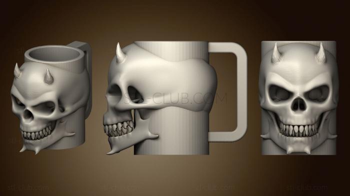 3D model Skull Mug (STL)